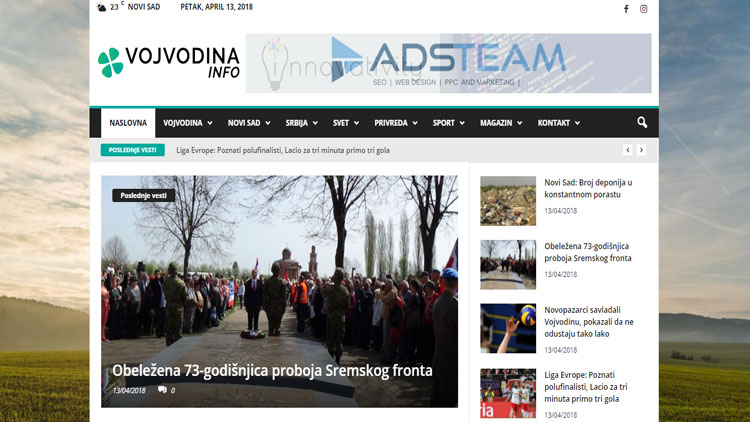 Vojvodjanski informativni portal - VojvodinaINFO